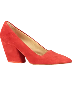 AEYDE Red Lizzy Suede Heels UK 8 EU 41 👠