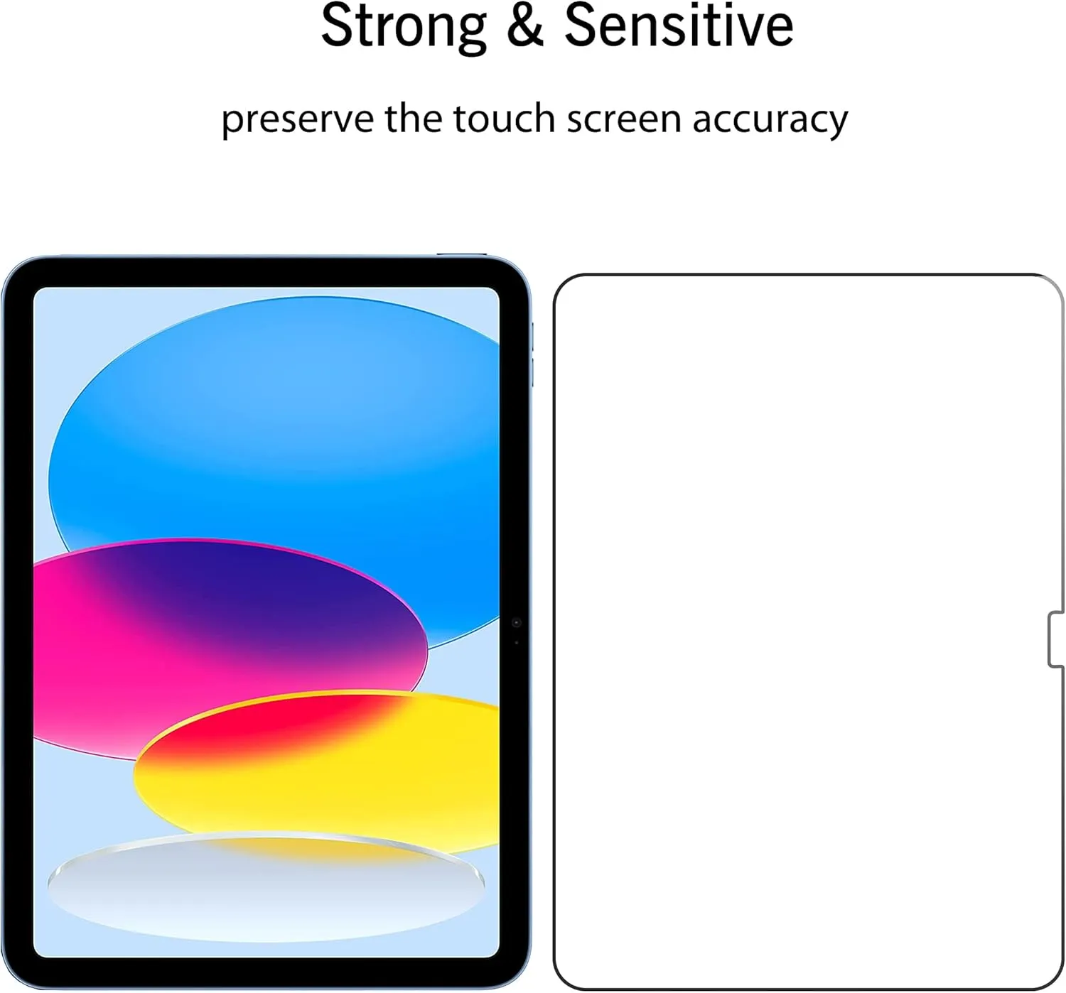 Ailun Screen Protector for iPad 11th A16 2025 [11 Inch] / 10th Generation 2022 [10.9 Inch], Tempered Glass [Face ID & Apple Pencil Compatible] Ultra Sensitive Case Friendly [2 Pack]