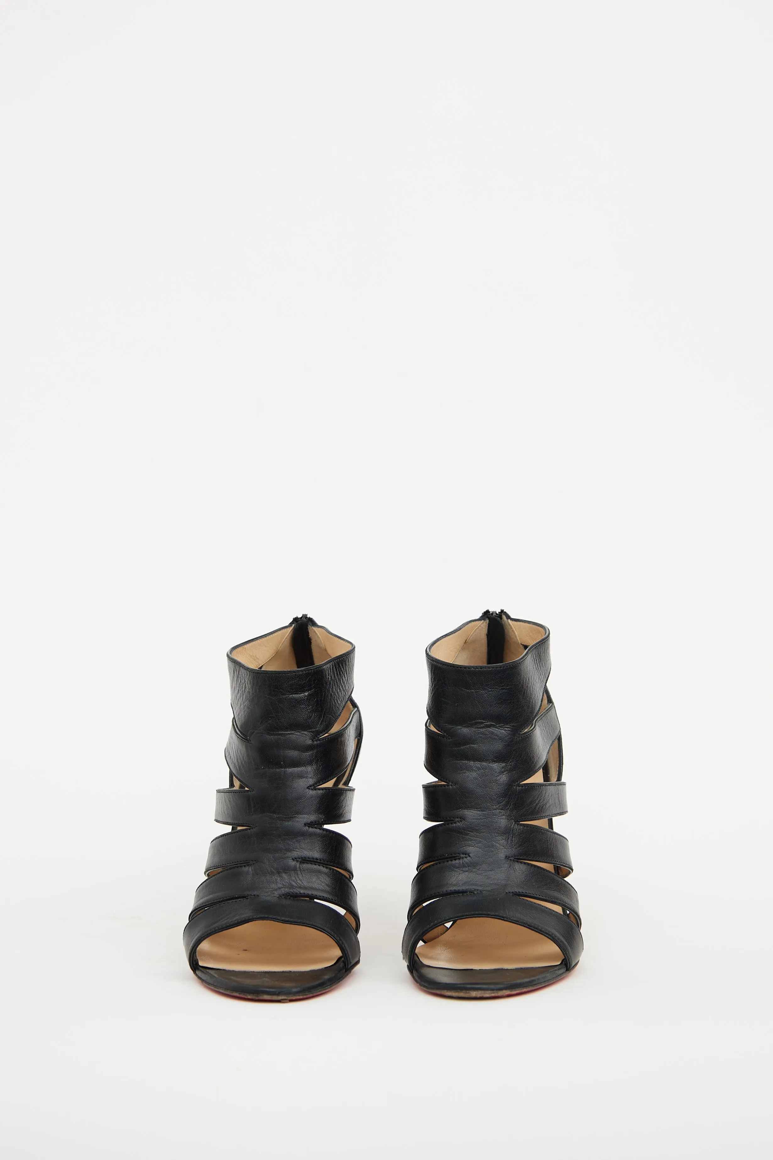 Black Cage Sandal