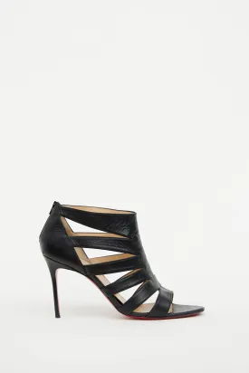 Black Cage Sandal