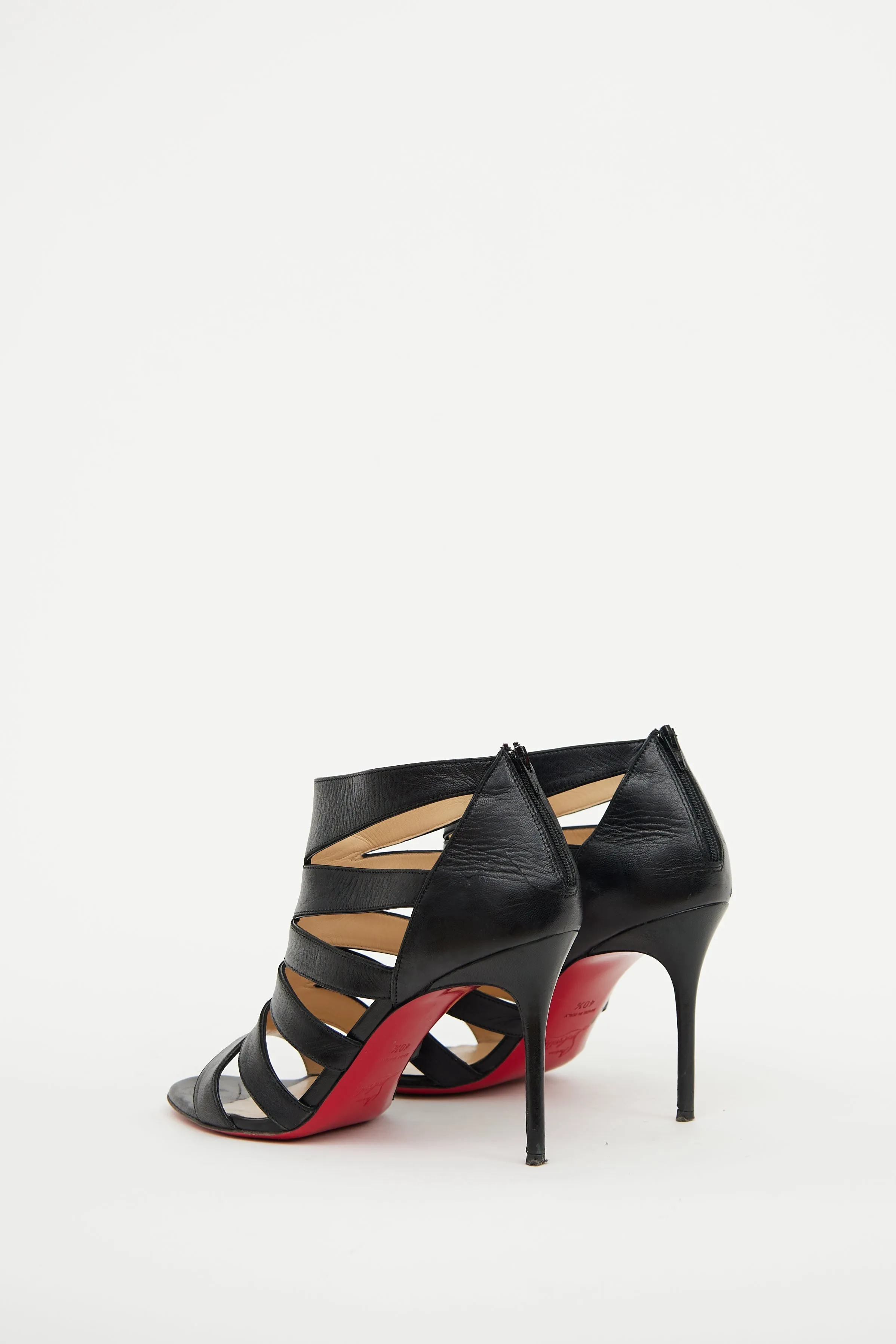 Black Cage Sandal