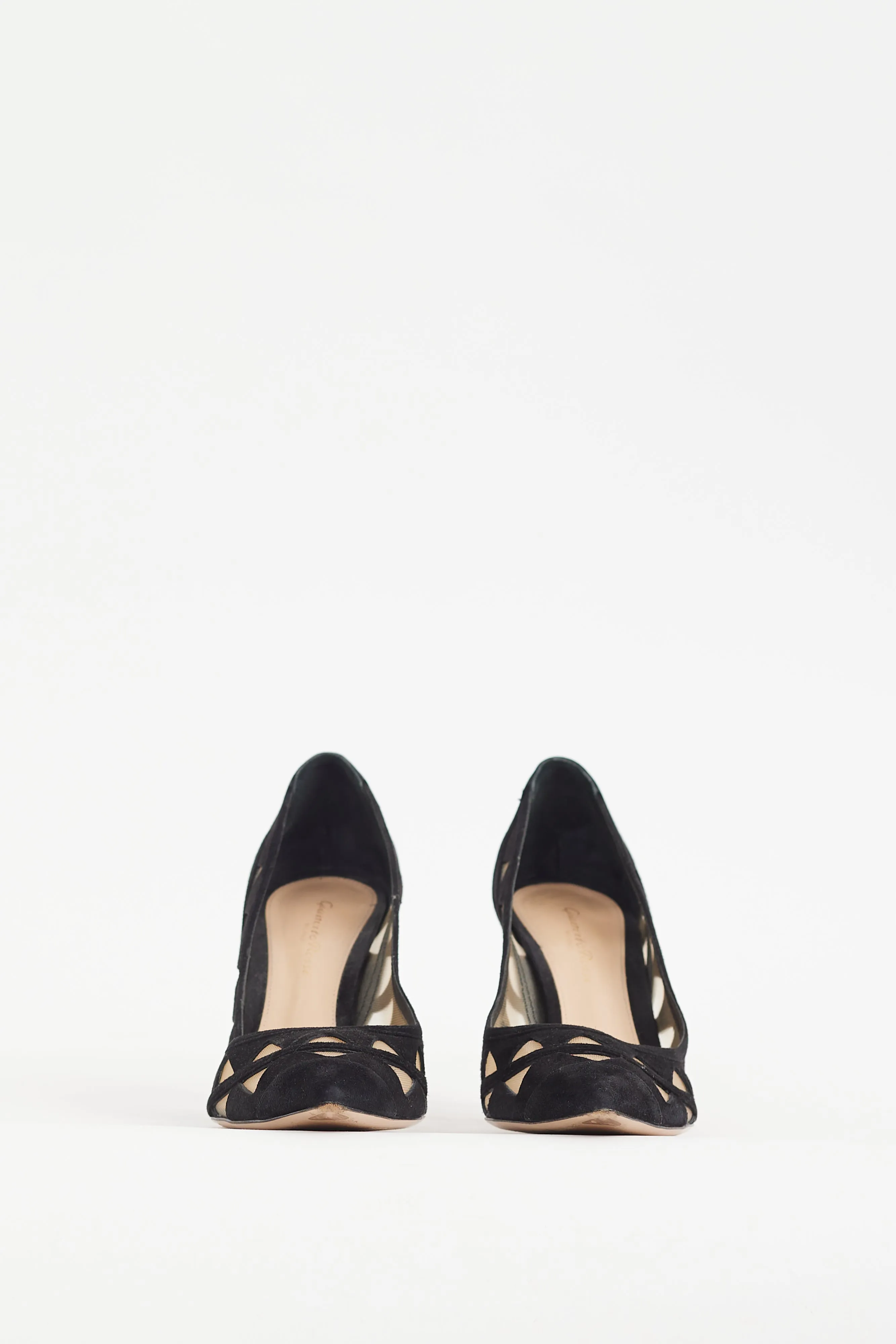 Black Suede & Mesh Maxine Pump