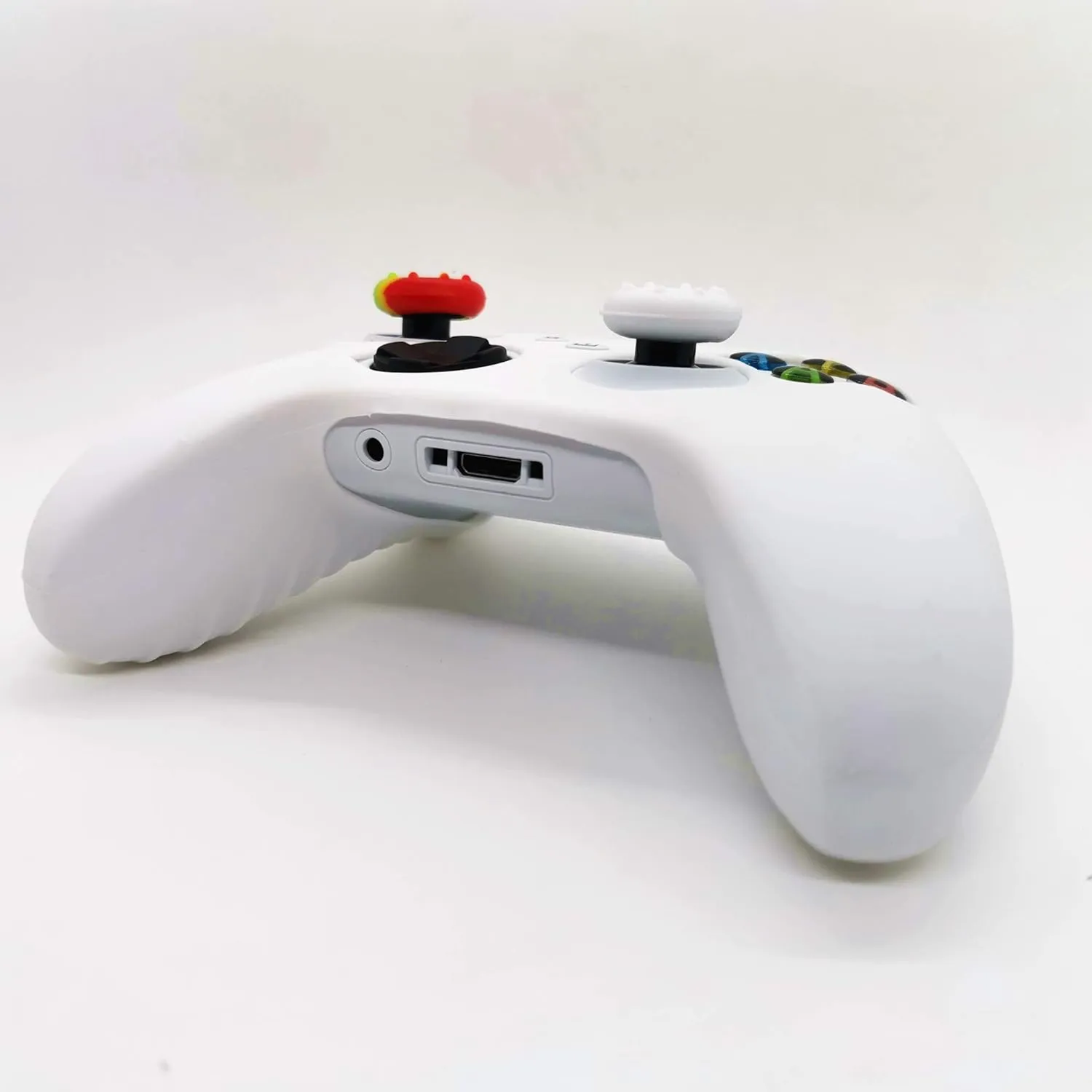 Cabuas 2pcs Silicone Skin Case Grip Cover for Xbox Series X/S Controller, Rubber Protector with 6pcs Thumb Joystick Grips, Anti-Slip, Comfortable Gaming Experience