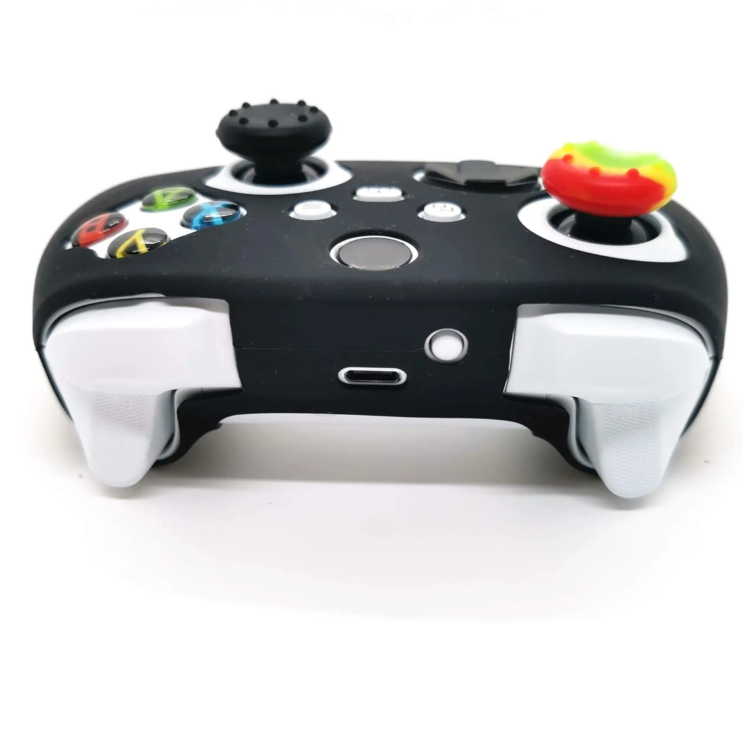 Cabuas 2pcs Silicone Skin Case Grip Cover for Xbox Series X/S Controller, Rubber Protector with 6pcs Thumb Joystick Grips, Anti-Slip, Comfortable Gaming Experience