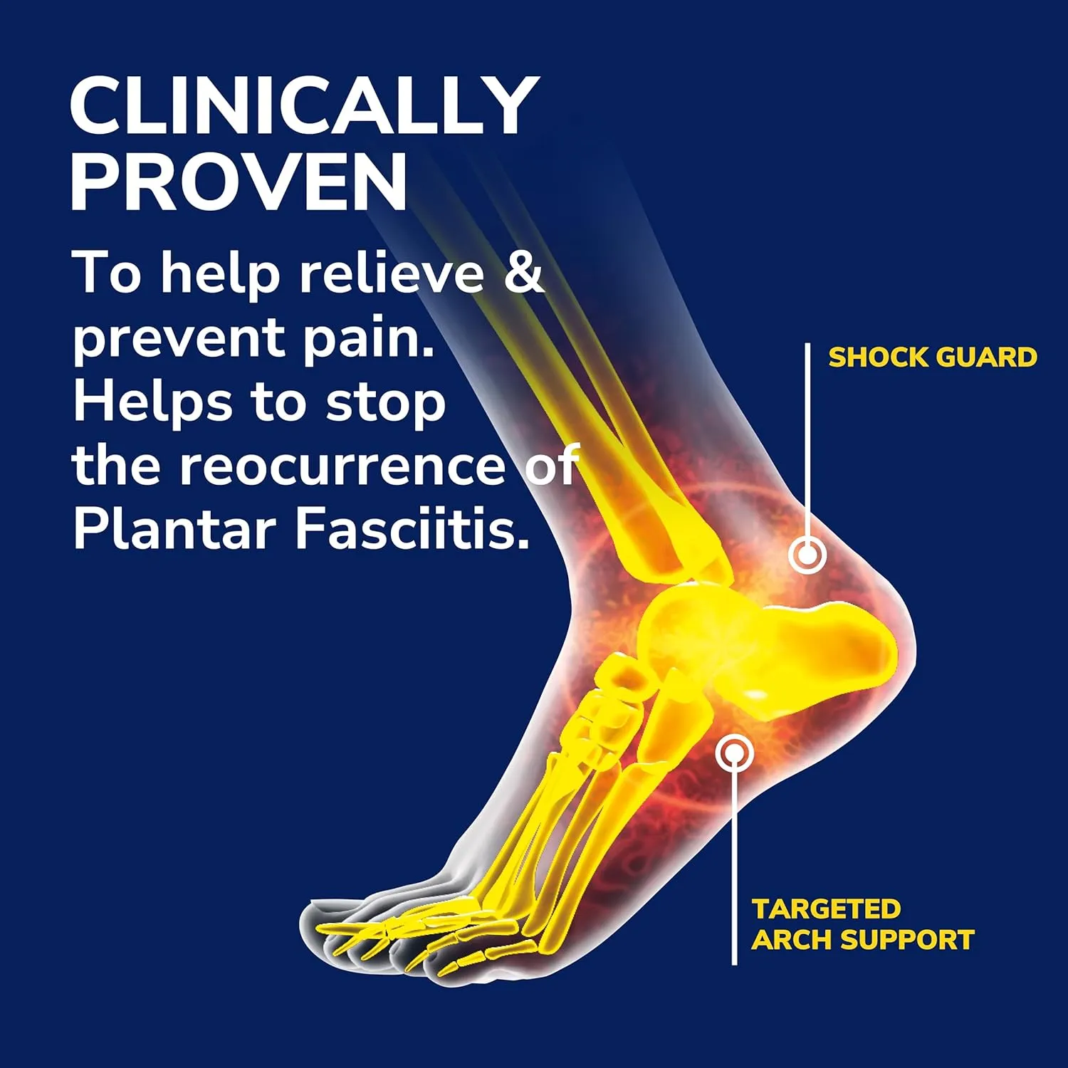 Dr. Scholls Plantar Fasciitis Pain Relief Orthotic Insoles, Immediately Relieves Pain: Heel, Spurs, Arch Support, Distributes Foot Pressure, 1 Pair