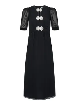 Jamie Dress in Black Pearl Clamshell