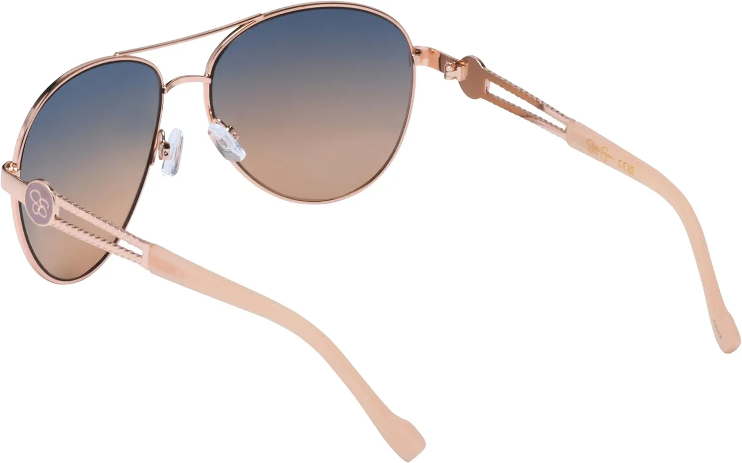 Jessica Simpson Women's J5596 Classic Metal Aviator Pilot Sunglasses with UV400 Protection