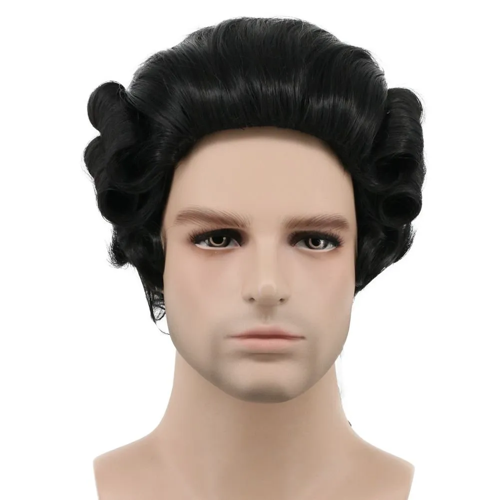 karlery Women and Men Long Wave Black Wig Halloween Costume Wig Anime Cosplay Wig