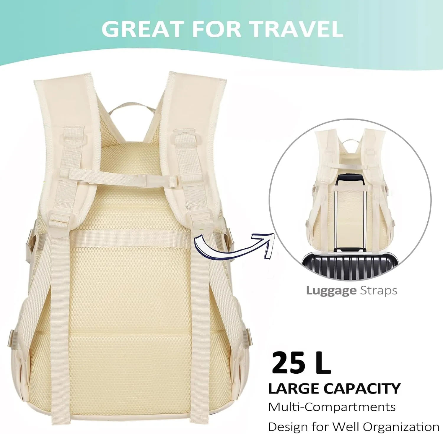Kawaii Backpack for Teen Girls, Cute Aesthetic High Middle School College Bookbag with Accessories, Green