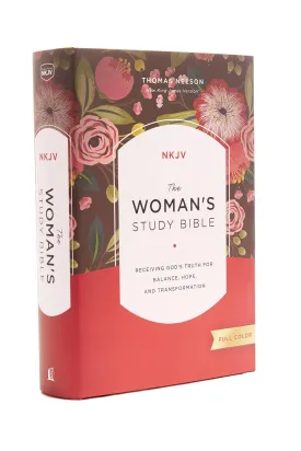 NKJV, The Woman's Study Bible, Hardcover, Red Letter, Full-Color Edition: Receiving God's Truth for Balance, Hope, and Transformation Hardcover  March 28, 2017