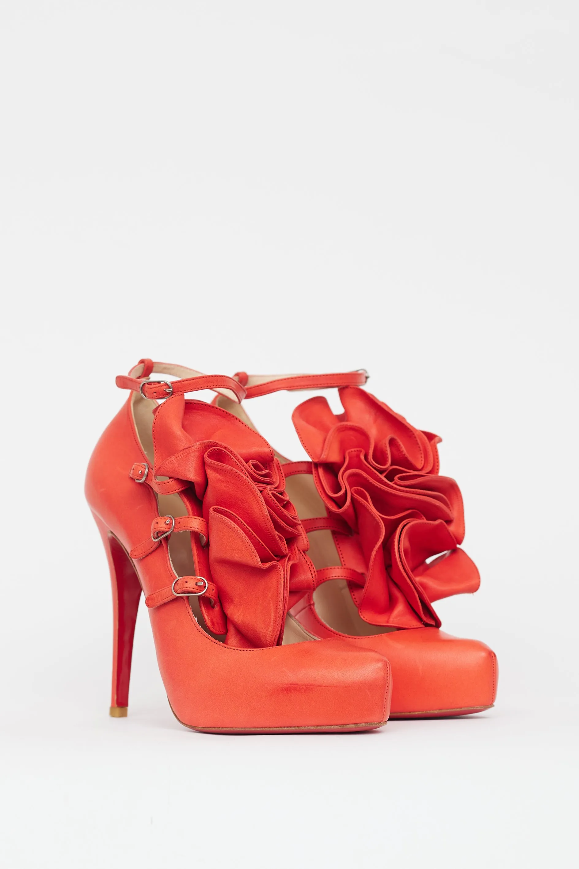 Red Dillian 120 Floral Leather Heel