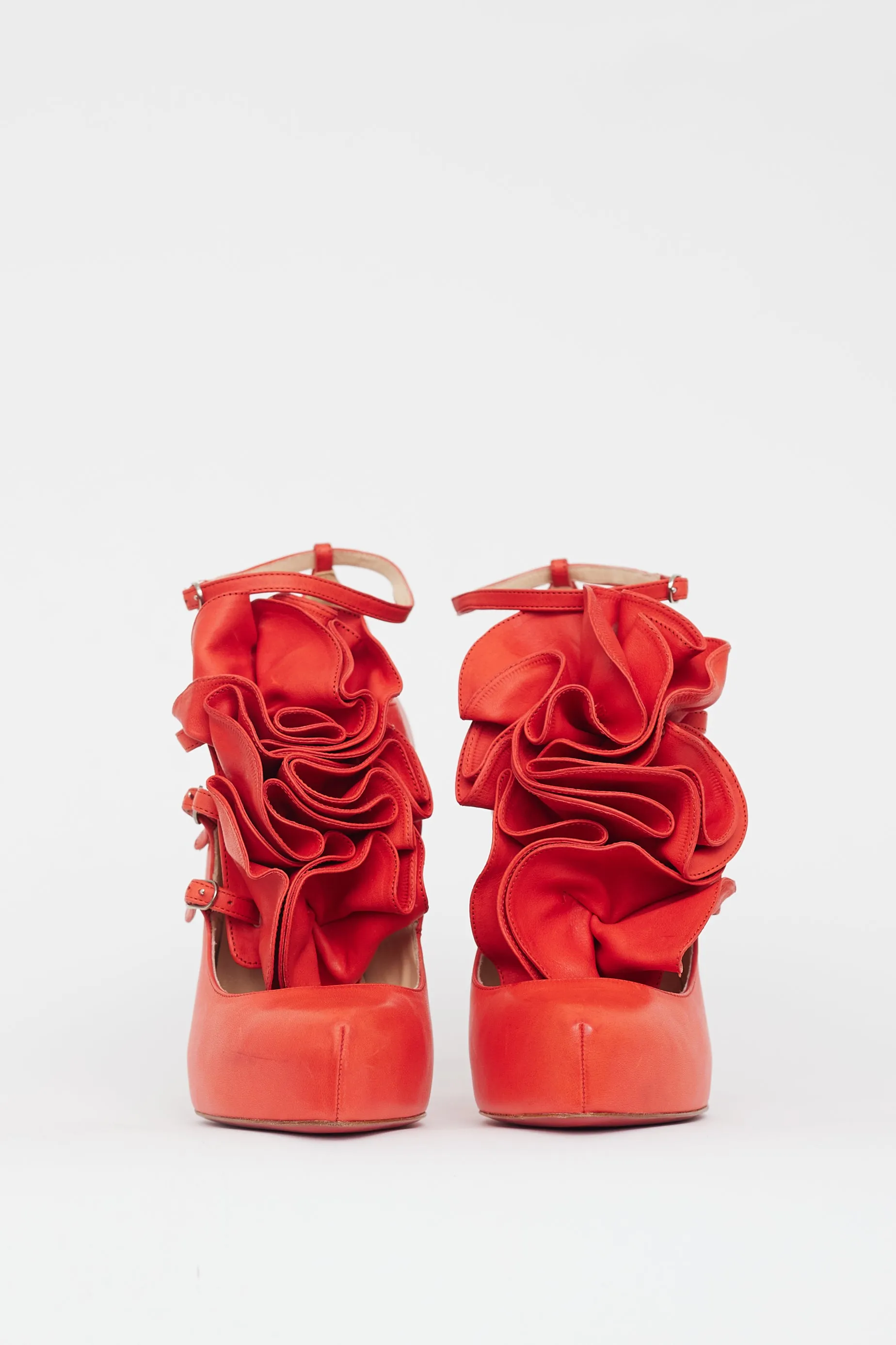 Red Dillian 120 Floral Leather Heel