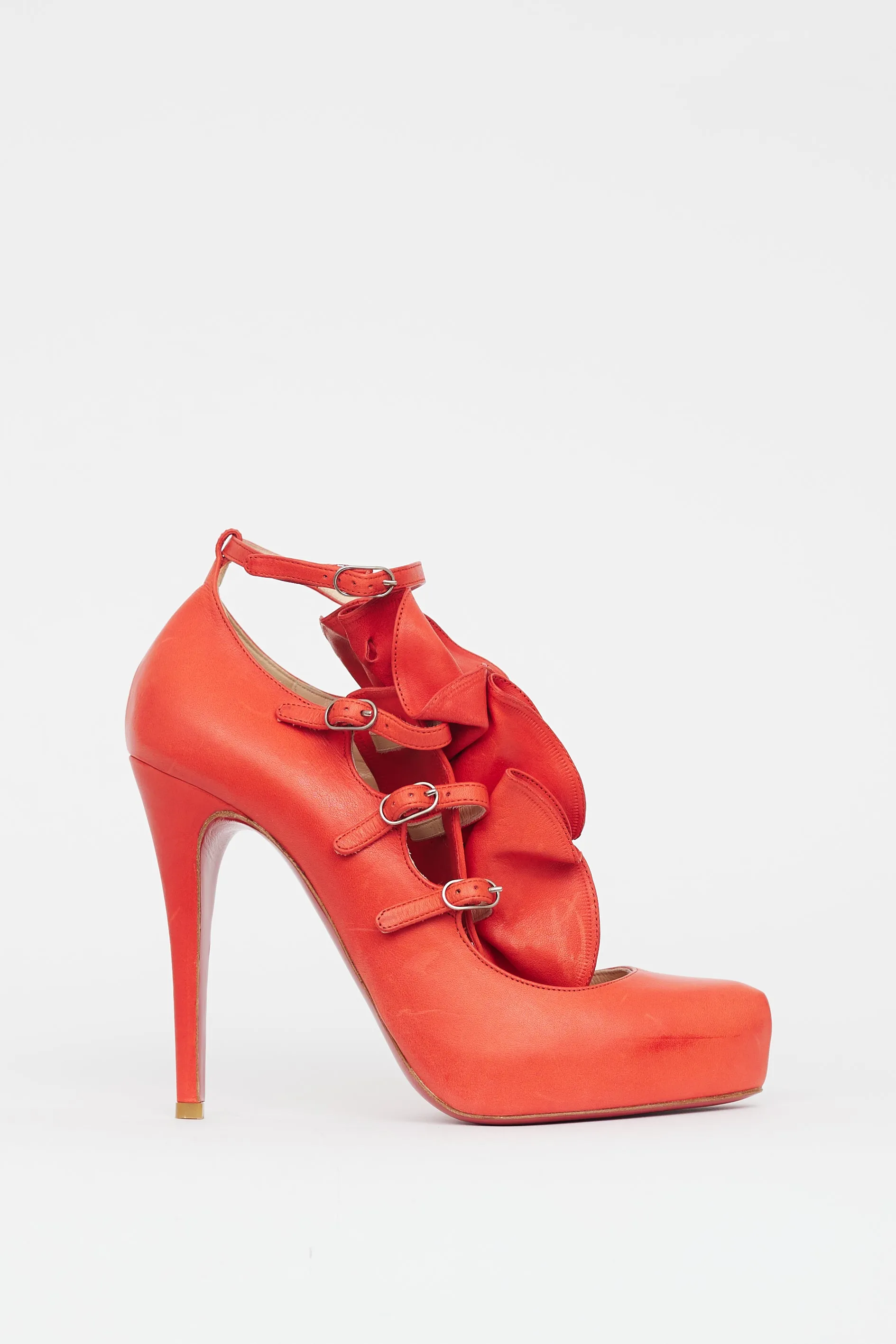 Red Dillian 120 Floral Leather Heel