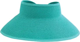 San Diego Hat Co. Women's One Size Ultrabraid Visor with Ribbon Binding, and Sweatband